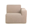 Deko Living 4 Piece Seating Brown Outdoor Compressed Foam Sectional Sofas and Ottoman Set (COP30117)