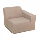 Deko Living 4 Piece Seating Brown Outdoor Compressed Foam Sectional Sofas and Ottoman Set (COP30117)