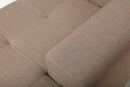 Deko Living 4 Piece Brown Outdoor Compressed Foam Sectional Sofa Lounger and Table Set (COP30118)