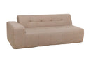 Deko Living 4 Piece Brown Outdoor Compressed Foam Sectional Sofa Lounger and Table Set (COP30118)
