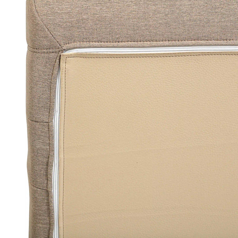 Deko Living 5 Piece Brown Outdoor Compressed Foam Loveseat Sofa Chairs and Table Set (COP30119)