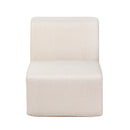Deko Living Beige Outdoor Compressed Foam Armless Sectional Sofa Chair (COP30217ACH)