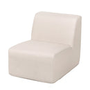 Deko Living 4 Piece Seating Beige Outdoor Compressed Foam Sectional Sofas and Ottoman Set (COP30217)