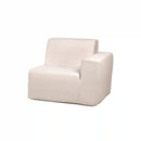 Deko Living 4 Piece Seating Beige Outdoor Compressed Foam Sectional Sofas and Ottoman Set (COP30217)