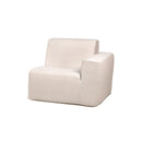 Deko Living 2 Piece Seating Beige Outdoor Compressed Foam Sectional Sofas (COP30217SET)