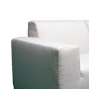 Deko Living 4 Piece Beige Outdoor Compressed Foam Sectional Sofa Lounger and Table Set (COP30218)