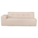 Deko Living 4 Piece Beige Outdoor Compressed Foam Sectional Sofa Lounger and Table Set (COP30218)