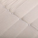 Deko Living 5 Piece Beige Outdoor Compressed Foam Loveseat Sofa Chairs and Table Set (COP30219)