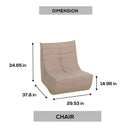 Deko Living Brown Outdoor Compressed Foam Chair (COP30119LST)