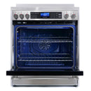 Cosmo 4-Piece Appliance Package - 30-Inch Electric Range, Under Cabinet Range Hood, Dishwasher and Refrigerator with Water Dispenser in Stainless Steel (COS-4PKG-631)