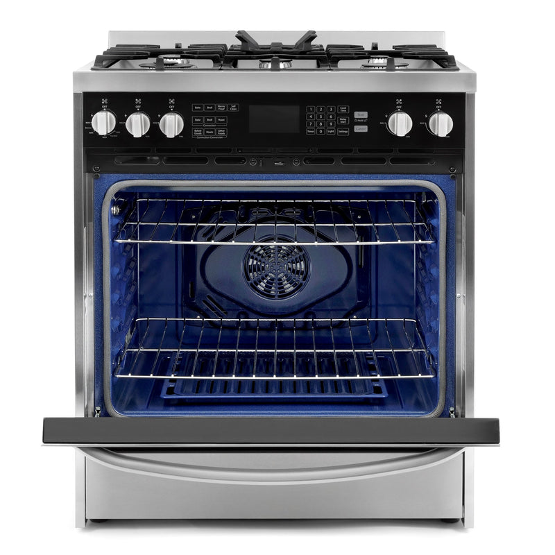 Cosmo 4-Piece Appliance Package - 30-Inch Dual Fuel Range, Island Range Hood, Dishwasher and Refrigerator in Stainless Steel (COS-4PKG-040)