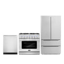 Cosmo 3 - Piece Appliance Package - 36-Inch Gas Range, 24-Inch Dishwasher and French Door Refrigerator (COS-3PKG-029)