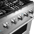Cosmo 4-Piece Appliance Package - 30-Inch Gas Range, Over-the-Range Microwave, Dishwasher and Refrigerator in Stainless Steel (COS-4PKG-086)