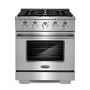 Cosmo 4-Piece Appliance Package - 30-Inch Gas Range, Under Cabinet Range Hood, Dishwasher and Refrigerator in Stainless Steel (COS-4PKG-163)