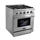 Cosmo 4-Piece Appliance Package - 30-Inch Gas Range, Dishwasher, Refrigerator and Microwave Drawer in Stainless Steel (COS-4PKG-282)