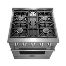 Cosmo 4-Piece Appliance Package - 30-Inch Gas Range, Wall Mount Range Hood, Dishwasher and Refrigerator in Stainless Steel (COS-4PKG-194)