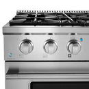 Cosmo 4-Piece Appliance Package - 30-Inch Gas Range, Wall Mount Range Hood, Dishwasher and Refrigerator in Stainless Steel (COS-4PKG-628)