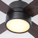 Parrot Uncle 52-Inch Bucholz Industrial Dimmable RGB LED Ceiling Fan with Remote and APP Control