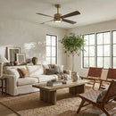 Parrot Uncle 52-Inch Bucholz Industrial Dimmable RGB LED Ceiling Fan with Remote and APP Control