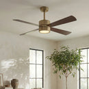 Parrot Uncle 52-Inch Bucholz Industrial Dimmable RGB LED Ceiling Fan with Remote and APP Control