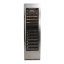 Perlick C-Series 24 Inch Single-Zone Wine Cooler with 74 Bottle Capacity in Stainless Steel 4" Toe Kick with Right Hinge (CR24W-2-4RL, CR-SG-24PDR4)