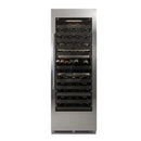 Perlick C-Series 30 Inch Dual-Zone Wine Cooler with 100 Bottle Capacity in Stainless Steel 6" Toe Kick with Right Hinge (CR30D-2-4RL, CR-SG-30PDR6)