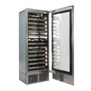 Perlick C-Series 30 Inch Dual-Zone Wine Cooler with 100 Bottle Capacity in Stainless Steel 6" Toe Kick with Right Hinge (CR30D-2-4RL, CR-SG-30PDR6)