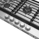 Cosmo 36-Inch Gas Cooktop in Stainless Steel (COS-CTGH365SS)