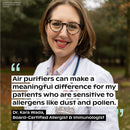 Canopy Bedside Air Purifier - Air Quality Monitoring, App-Free and with HEPA-13 Filter