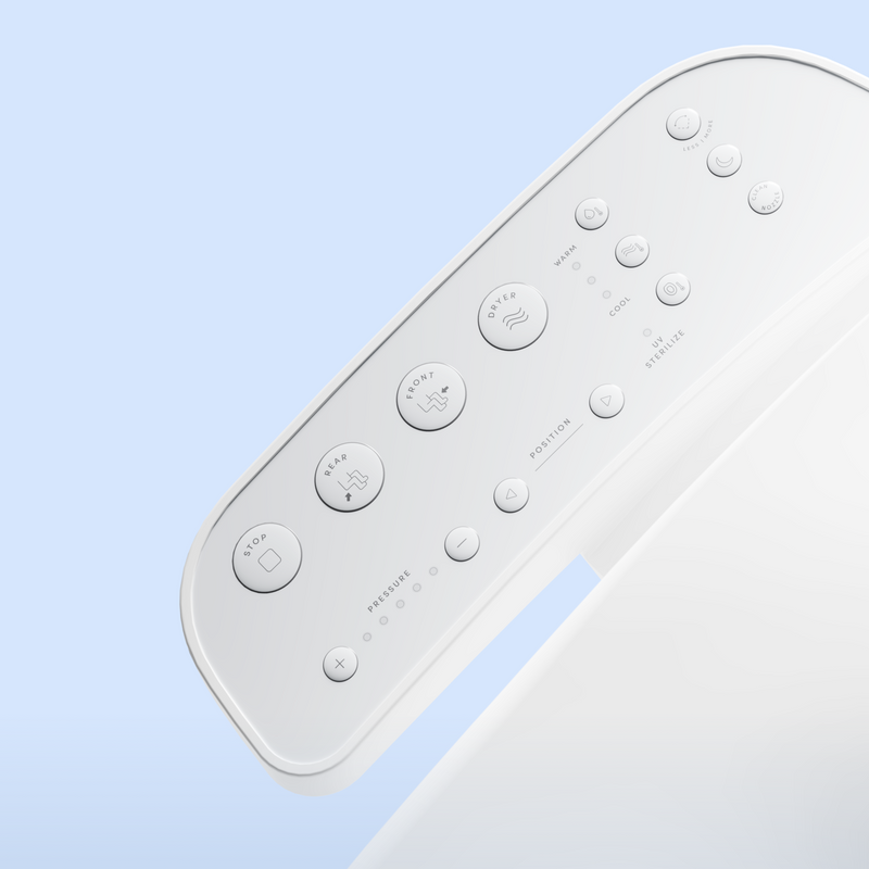 TUSHY Cloud Electronic Bidet Heated Toilet Seat with Warm Water, Air Dryer, Soft Close Lid, and Night Light