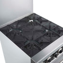 Forno Commerciale 24-Inch Gas Range with 4 Burners and 3.59 Cu. Ft. Oven in Stainless Steel (FCMGR0093-24)