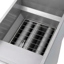 Forno Commerciale Natural Gas Deep Fryer with 3 Burners 90,000 BTU, 40 Lbs Oil Capacity, Millivolt Control (FCMGF0048)