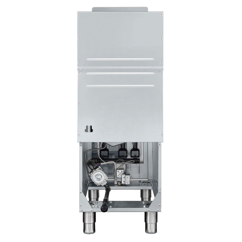 Forno Commerciale Propane Gas Deep Fryer with 4 Burners 120,000 BTU, 50 Lbs Oil Capacity, Millivolt Control (FCMGF0030)