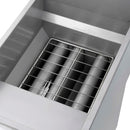 Forno Commerciale Propane Gas Deep Fryer with 4 Burners 120,000 BTU, 50 Lbs Oil Capacity, Millivolt Control (FCMGF0030)