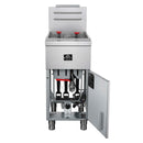 Forno Commerciale Propane Gas Deep Fryer with 4 Burners 120,000 BTU, 50 Lbs Oil Capacity, Millivolt Control (FCMGF0030)