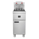 Forno Commerciale Propane Gas Deep Fryer with 4 Burners 120,000 BTU, 50 Lbs Oil Capacity, Millivolt Control (FCMGF0030)
