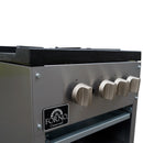 Forno Commerciale 18-Inch Gas Stock Pot Range with 2 Powerful 3-Ring Burners, 160,000 BTU in Durable Stainless Steel and Heavy-Duty Cast Iron Grates (FCMSP0094-18)