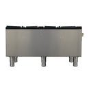 Forno Commerciale 18-Inch Gas Stock Pot Range with 2 Powerful 3-Ring Burners, 160,000 BTU in Durable Stainless Steel and Heavy-Duty Cast Iron Grates (FCMSP0094-18)