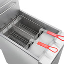 Forno Commerciale Propane Gas Deep Fryer with 3 Burners 90,000 BTU, 40 Lbs Oil Capacity (FCMGF0016)