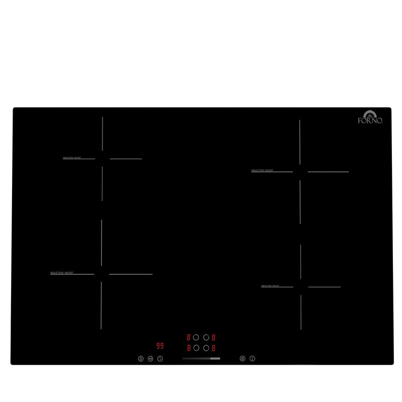 Forno  Parco 30-Inch Induction Cooktop, 4 Zones, 7200W, Touch Control, 9 Power Levels & Booster Function (FCTIN0583-30)