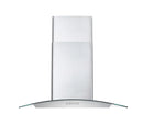 Cosmo 4-PIece Appliance Package - 30-Inch Gas Range, Wall Mount Range Hood, Dishwasher and Refrigerator in Stainless Steel (COS-4PKG-125)