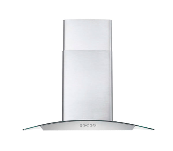 Cosmo 30-Inch 380 CFM Ducted Wall Mount Range Hood in Stainless Steel with Tempered Glass (COS-668WRC75)