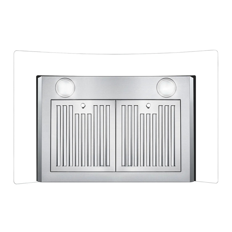 Cosmo 4-Piece Appliance Package - 30-Inch Gas Range, Wall Mount Range Hood, Dishwasher and Refrigerator with Water Dispenser in Stainless Steel (COS-4PKG-707)
