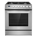 Cosmo 30-Inch 5.0 Cu. Ft. Single Oven Gas Range with 5 Burner Cooktop in Stainless Steel (COS-305AGC)