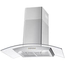 Cosmo 4-Piece Appliance Package - 36-Inch Single Oven Dual Fuel Range, Wall Mount Range Hood, Dishwasher and Refrigerator in Stainless Steel (COS-4PKG-216)