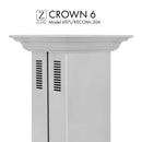 ZLINE Crown Molding Profile 6 for Island Mount Range Hood in Stainless Steel (CM6-697i/KECOMi-304)