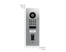 DoorBird D1101FV Fingerprint 50 Flush-Mount IP Video Door Station in Brass