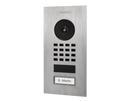 DoorBird D1101V Flush-Mount IP Video Intercom, 1 Call Button in Claret Violet, RAL 4004