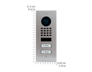 DoorBird D1102V Flush-Mount IP Video Door Station in Brass