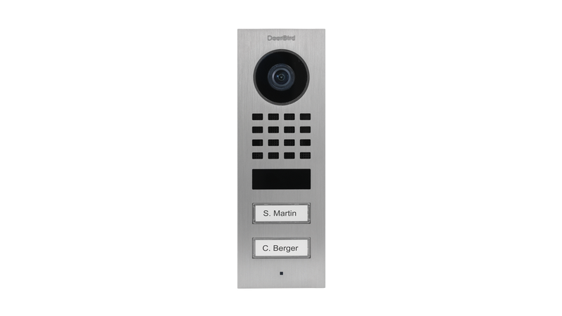 DoorBird D1102V Surface-Mount IP Video Door Station in Grey White, RAL 9002